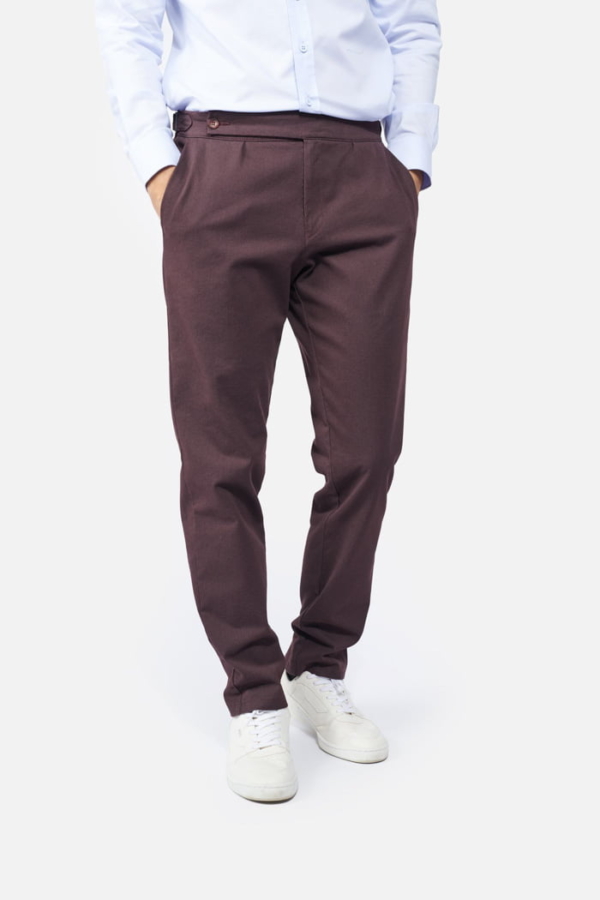 Pantaloni 4YOUTH bordo