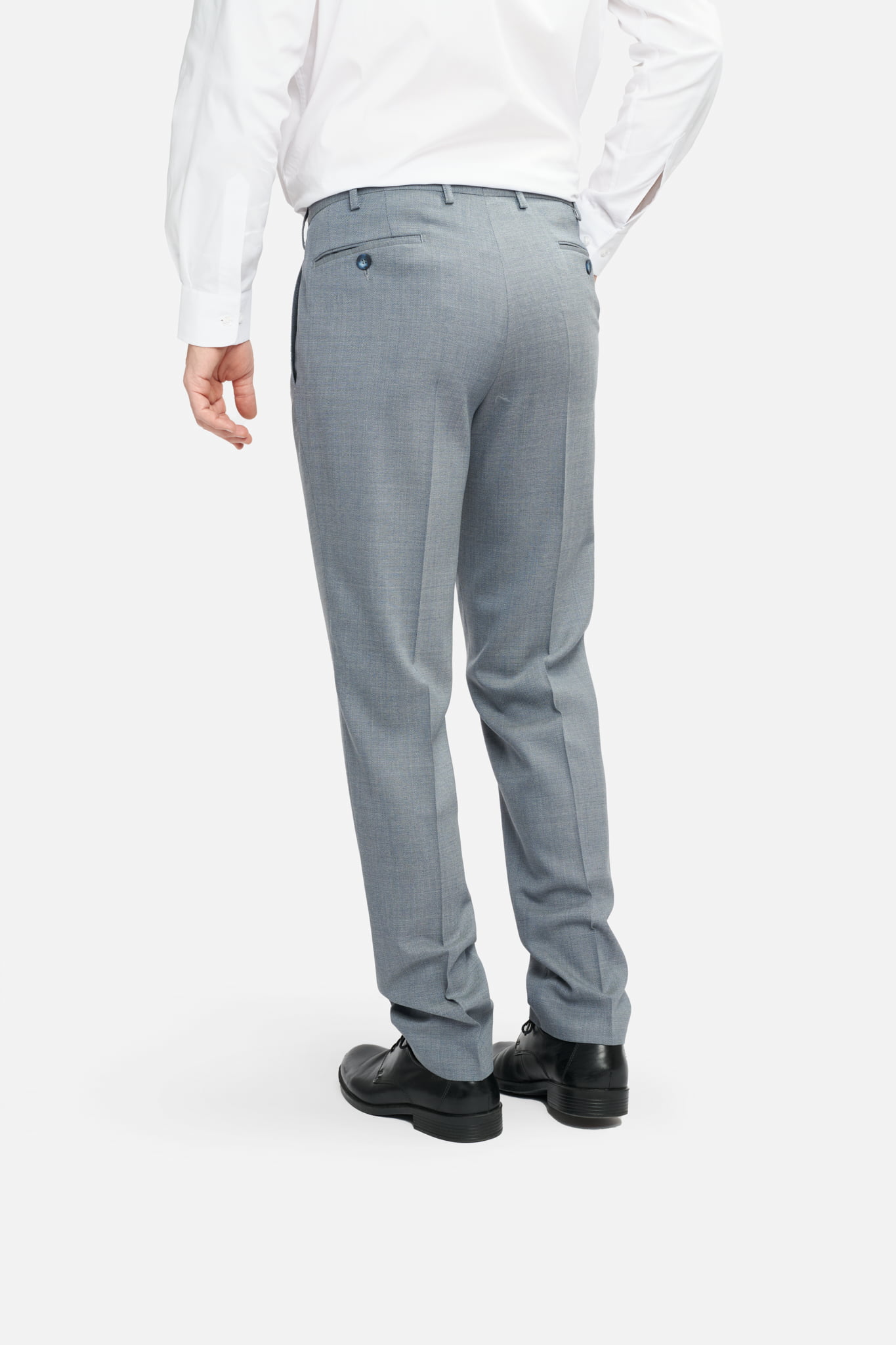 Pantaloni clasici Flavio, gri deschis