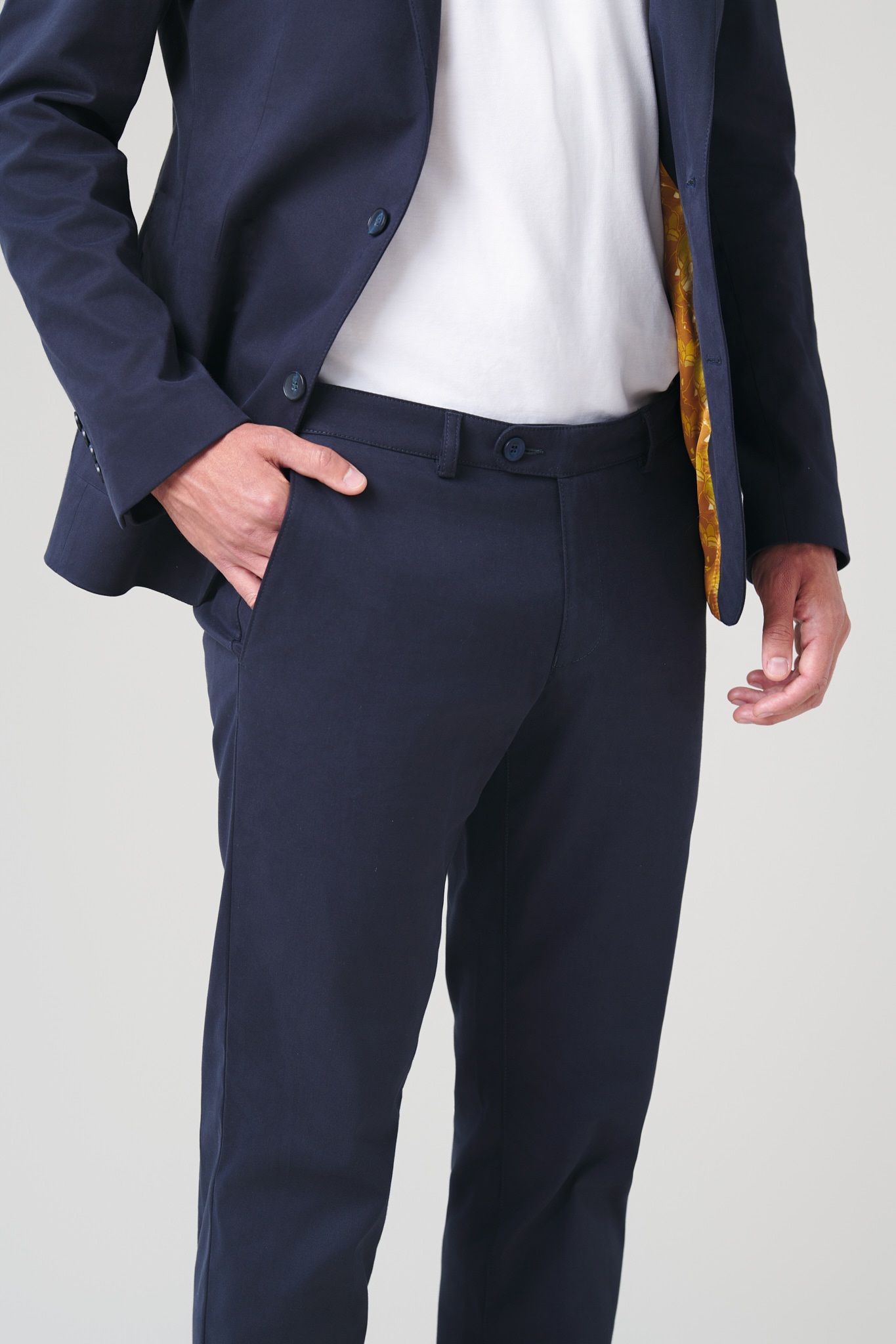 Costum smart-casual bleumarin slim fit