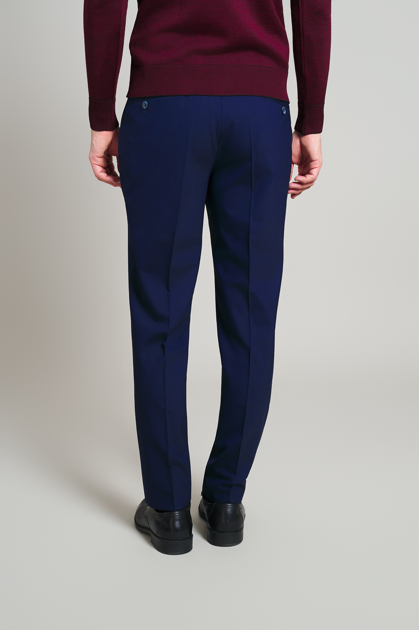 Pantaloni clasic Flavio, albastru inchis