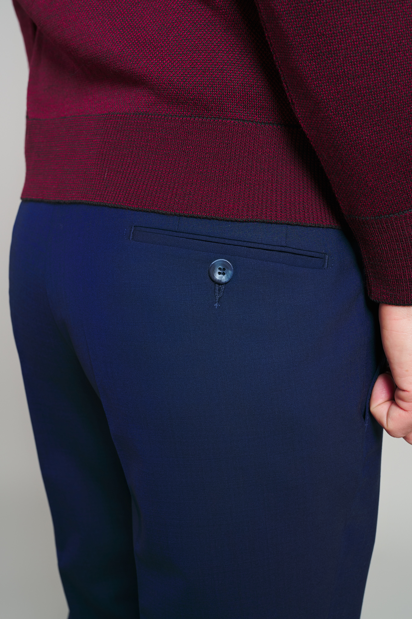 Pantaloni clasic Flavio, albastru inchis